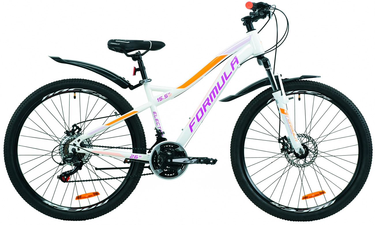 Фотографія Велосипед Formula ELECTRA DD 26" (2020) 2020 Біло-фіолетовий 